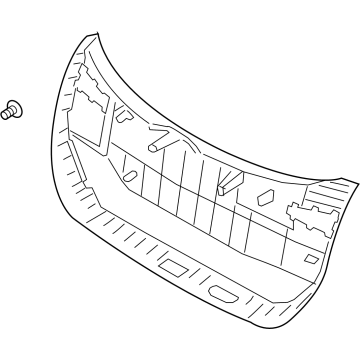 Hyundai 81710-BE000-NNB Trim Assembly Tail Gate Lower 81710-BE000-NNB Hyundai Trim Assembly Tail Gate Lower Illustration 1 of 1
