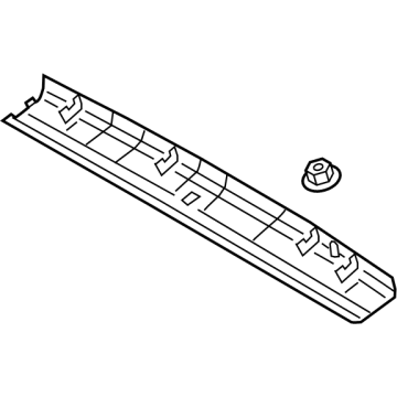 Hyundai 81720-BE000-NNB TRIM ASSY-TAIL GATE UPR 81720-BE000-NNB Hyundai TRIM ASSY-TAIL GATE UPR Illustration 1 of 1