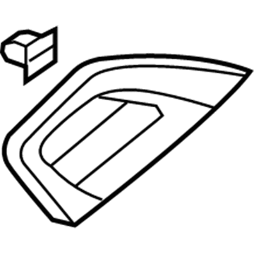 82372-2V000-RDR Hyundai Cover Assembly-Grip Handle Outer LH Illustration 1 of 1