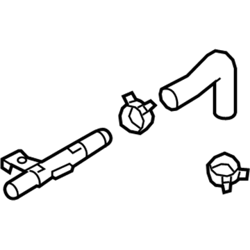25443-G2600 Hyundai Pipe Assembly-Water Illustration 1 of 1