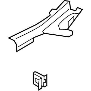 Hyundai 85875-G2000-T9Y Rear Door Scuff Trim Assembly Left Hand 85875-G2000-T9Y Hyundai Rear Door Scuff Trim Assembly Left Hand Illustration 1 of 1