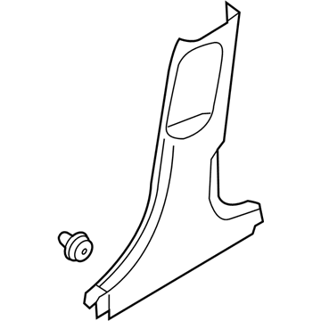 Hyundai 85845-G2000-T9Y Lower Center Pillar Trim Assembly Right Hand 85845-G2000-T9Y Hyundai Lower Center Pillar Trim Assembly Right Hand Illustration 1 of 1