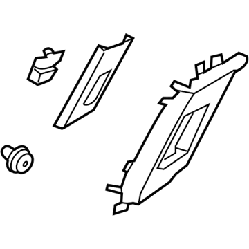 Hyundai 85830-G2100-TTX Trim Assembly-Center Pillar Upper Left Hand 85830-G2100-TTX Hyundai Trim Assembly-Center Pillar Upper Left Hand Illustration 1 of 1