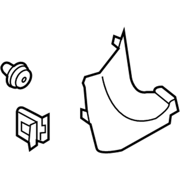 Hyundai 85824-G2000-T9Y Cowl Side Trim Assembly Right Hand 85824-G2000-T9Y Hyundai Cowl Side Trim Assembly Right Hand Illustration 1 of 1