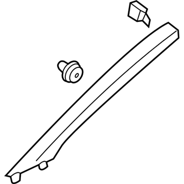 85810-G2000-TTX Hyundai Front Pillar Trim Assembly Left Hand Illustration 1 of 1
