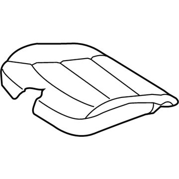 Hyundai 88160-F3000-YJB Left Front Cushion Covering 88160-F3000-YJB Hyundai Left Front Cushion Covering Illustration 1 of 1