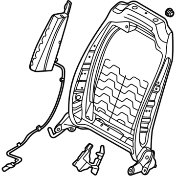 Hyundai 88410-L1000 Front Seat Back Frame Assembly Right Hand 88410-L1000 Hyundai Front Seat Back Frame Assembly Right Hand Illustration 1 of 1