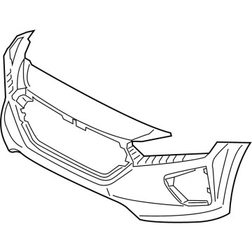86511-G2500 Hyundai Front Bumper Cover Illustration 1 of 1
