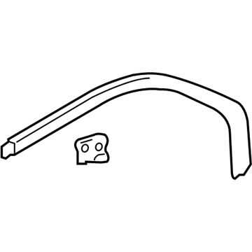 82870-3D000 Hyundai Moulding Assembly-Rear Frame,LH Illustration 1 of 1