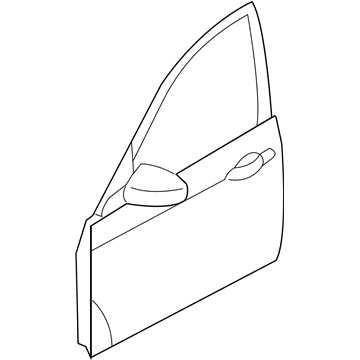 76003-3N000 Hyundai Front Door Panel Assembly Left Hand Illustration 1 of 1