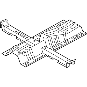 Hyundai 65130-J3000 Center Floor Reinforcement Assembly 65130-J3000 Hyundai Center Floor Reinforcement Assembly Illustration 1 of 1