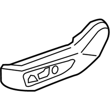 Hyundai 88191-G2100-T9Y Shield Cover-Front Seat Outer,LH 88191-G2100-T9Y Hyundai Shield Cover-Front Seat Outer,LH Illustration 1 of 1