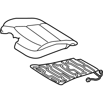 Hyundai 88160-G2250-SHR Front Seat Cushion Cover Left 88160-G2250-SHR Hyundai Front Seat Cushion Cover Left Illustration 1 of 1