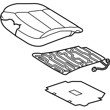Hyundai 88100-G2250-SHR Front Seat Cushion Assembly Left Hand 88100-G2250-SHR Hyundai Front Seat Cushion Assembly Left Hand Illustration 1 of 1