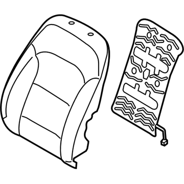 Hyundai 88360-G2230-SHR Front Left Hand Seat Back Covering Assembly 88360-G2230-SHR Hyundai Front Left Hand Seat Back Covering Assembly Illustration 1 of 1