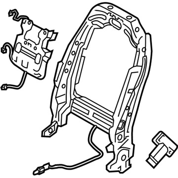 88310-G2210 Hyundai Front Seat Back Frame Assembly Left Hand Illustration 1 of 1