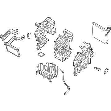 Hyundai 97205-HB000 Heater & Evaporator Assembly 97205-HB000 Hyundai Heater & Evaporator Assembly Illustration 1 of 1
