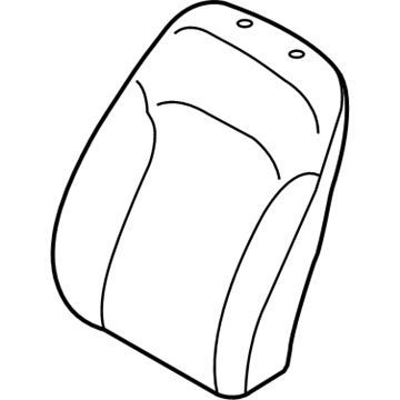 88350-F3000 Hyundai Front Seat Back Pad Assembly Left Hand Illustration 1 of 1