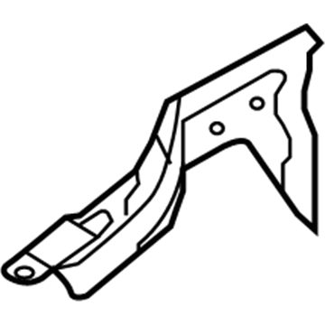 Hyundai 66328-D2000 Reinforcement-Fender Rear Upper,RH 66328-D2000 Hyundai Reinforcement-Fender Rear Upper,RH Illustration 1 of 1