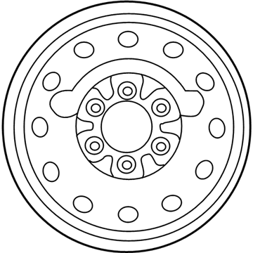 Hyundai 52910-4D300 Temporary Wheel Assembly 52910-4D300 Hyundai Temporary Wheel Assembly Illustration 1 of 1