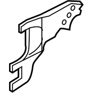 Hyundai 81497-2E000 Retainer-Rear Door Latch LH 81497-2E000 Hyundai Retainer-Rear Door Latch LH Illustration 1 of 1