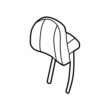 88700-KL100-UDN Hyundai Front Seat Headrest Assembly Illustration 1 of 1