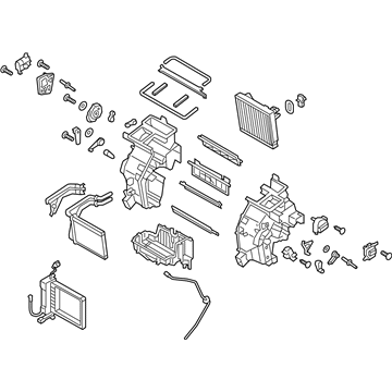 97205-K4000 Hyundai Heater & Evaporator Assembly Illustration 1 of 1