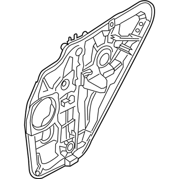 83471-4Z000 Hyundai Rear Left-Hand Door Module Panel Assembly Illustration 1 of 1