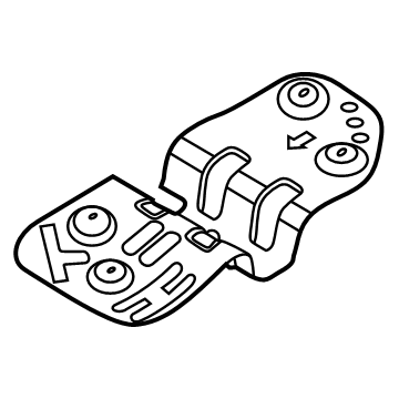 28795-S8000 Hyundai Panel-Heat Protector,RR Illustration 1 of 1