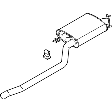 Hyundai 28650-S8100 Center Muffler Assembly 28650-S8100 Hyundai Center Muffler Assembly Illustration 1 of 1