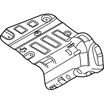 28793-C5100 Hyundai Panel-Heat Protector,Ctr Illustration 1 of 1