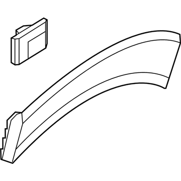 87741-D3000-CA Hyundai Garnish Assembly-Quarter Side,LH Illustration 1 of 1