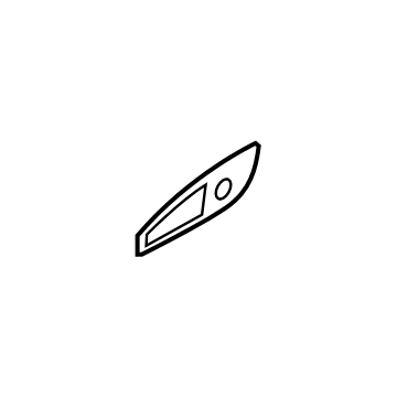 Hyundai 83663-BE000 PAD-RR DR O/S HDL HINGE,RH 83663-BE000 Hyundai PAD-RR DR O/S HDL HINGE,RH Illustration 1 of 1