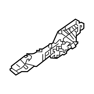 83665-BE000 Hyundai BASE ASSY-RR DR O/S HDL,RH Illustration 1 of 1