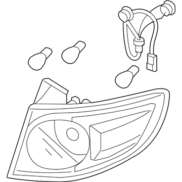 92401-0W500 Hyundai Rear Combination Outside Lamp Assembly Left Hand Illustration 1 of 1