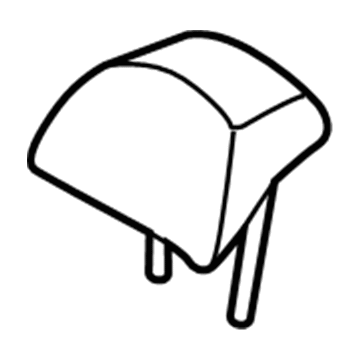 Hyundai 89730-G3000-PXD Rear Seat Center Headrest Assembly 89730-G3000-PXD Hyundai Rear Seat Center Headrest Assembly Illustration 1 of 1