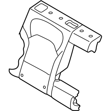 Hyundai 89460-G3030-PXD Rear Right Hand Seat Back Cover 89460-G3030-PXD Hyundai Rear Right Hand Seat Back Cover Illustration 1 of 1