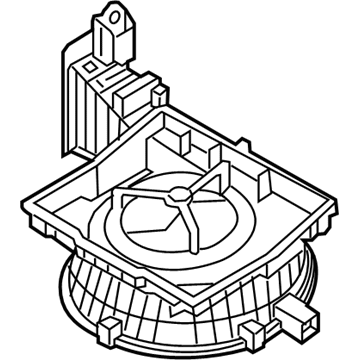 97111-C2010 Hyundai Blower Case Upper Illustration 1 of 1