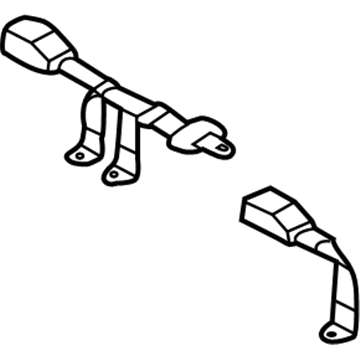 Hyundai 89830-26511-TI Buckle Assembly-Rear Static 2PT,Center 89830-26511-TI Hyundai Buckle Assembly-Rear Static 2PT,Center Illustration 1 of 1