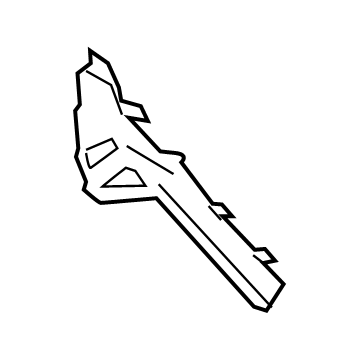 86613-J3000 Hyundai Bracket Assembly-Rear Bumper Side,LH Illustration 1 of 1