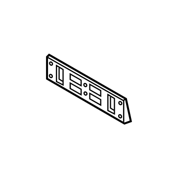 86519-K4AB0 Hyundai Front Bumper License Plate Moulding Illustration 1 of 1