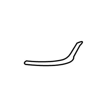 86572-K4AA0 Hyundai Front Bumper Moulding Right Hand Illustration 1 of 1