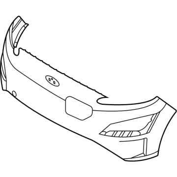 Hyundai 86510-K4AC0 Cover-FR Bumper UPR 86510-K4AC0 Hyundai Cover-FR Bumper UPR Illustration 1 of 1
