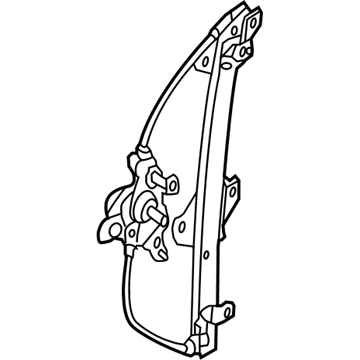 Hyundai 83401-1R000 Rear Left Power Window Regulator Assembly 83401-1R000 Hyundai Rear Left Power Window Regulator Assembly Illustration 1 of 1