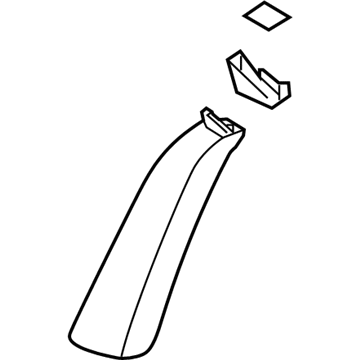 Hyundai 89395-C2KB0-XTK Rear Seat Side Back Assembly Left Hand 89395-C2KB0-XTK Hyundai Rear Seat Side Back Assembly Left Hand Illustration 1 of 1
