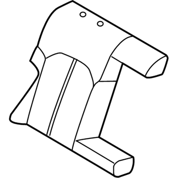 89460-C2KB0-XR2 Hyundai 2nd Back Seat Cover Assembly Right Illustration 1 of 1