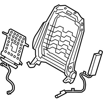 Hyundai 88310-J3070 Front Seat Back Frame Assembly Left Hand 88310-J3070 Hyundai Front Seat Back Frame Assembly Left Hand Illustration 1 of 1