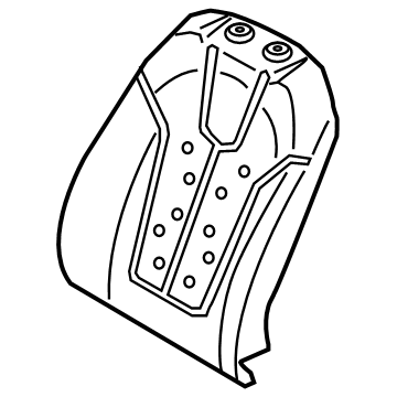 Hyundai 88350-J3010 Front Seat Back Pad Assembly Left Hand 88350-J3010 Hyundai Front Seat Back Pad Assembly Left Hand Illustration 1 of 1