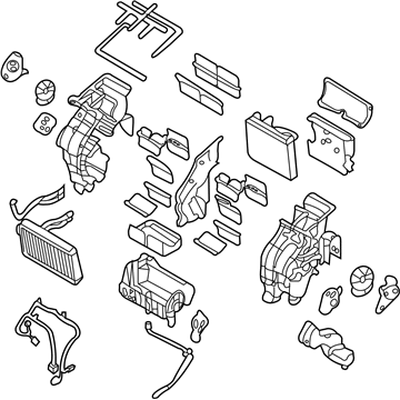 Hyundai 97100-4D000 Heater Complete 97100-4D000 Hyundai Heater Complete Illustration 1 of 1