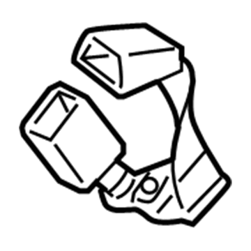 Hyundai 89830-3M500-BR Rear Seat Belt Buckle Assembly Left Hand 89830-3M500-BR Hyundai Rear Seat Belt Buckle Assembly Left Hand Illustration 1 of 1